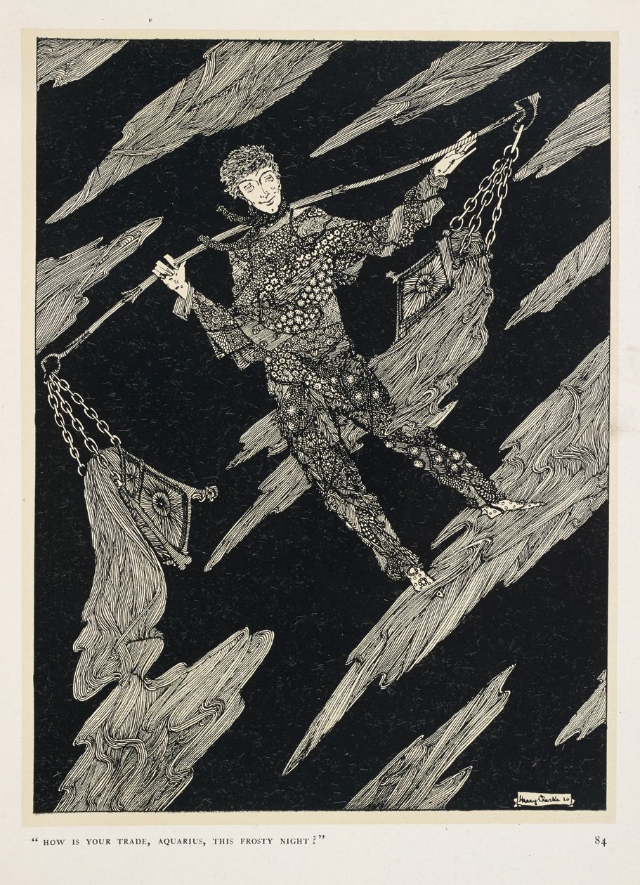 Star-Talk. "¿Cómo está tu comercio, Acuario, en esta noche helada?" de Harry Clarke
