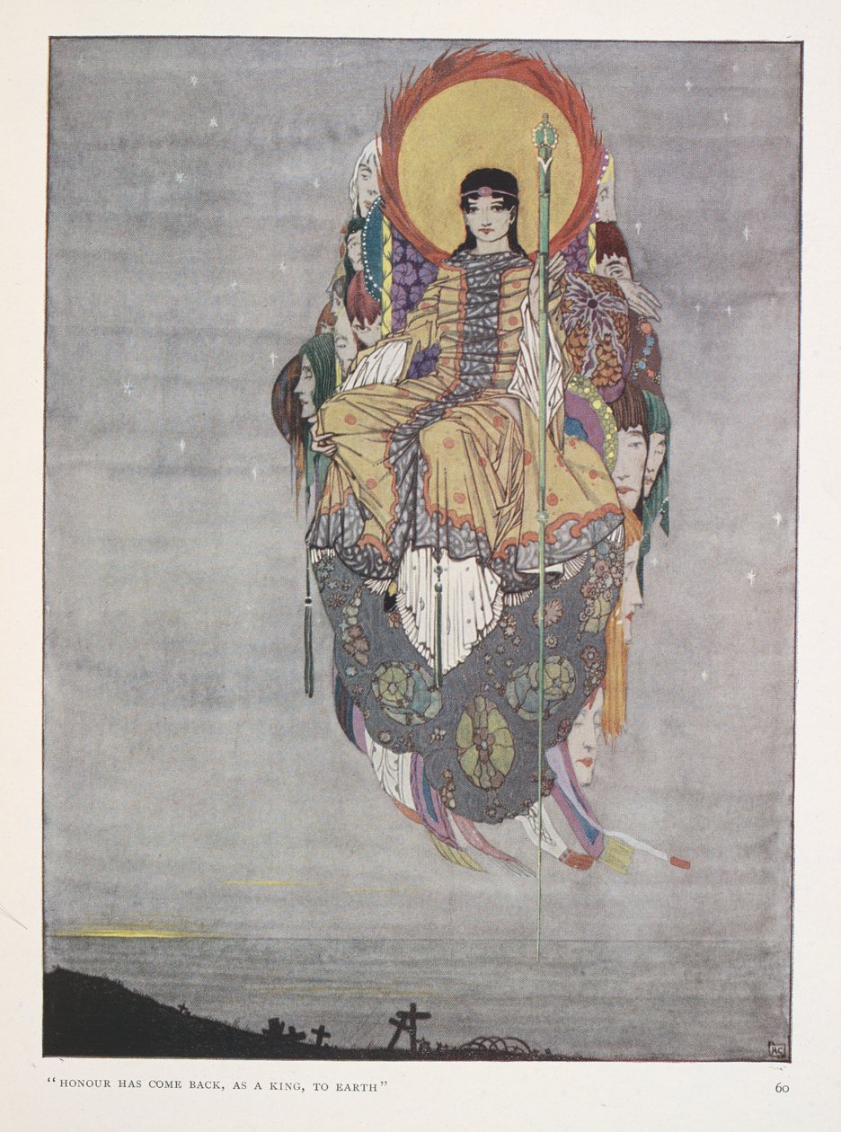 Los muertos. "El honor ha vuelto, como un rey, a la tierra" de Harry Clarke