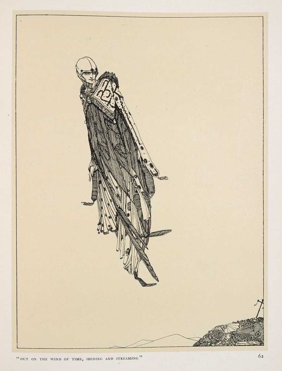 El Gran Amante. "En el viento del tiempo,
 brillando y fluyendo" de Harry Clarke