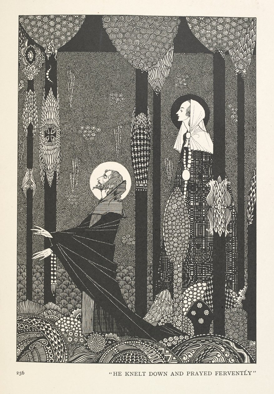 La Hija del Rey de los Pantanos. Se arrodilló y rezó fervientemente. de Harry Clarke