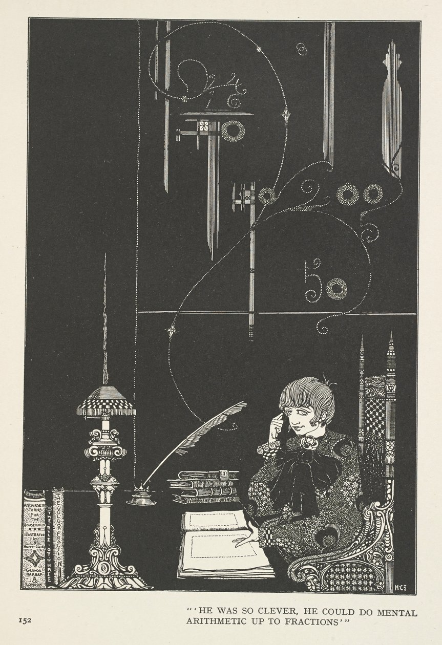 La Reina de las Nieves. Era tan inteligente que podía hacer cálculo mental hasta fracciones. de Harry Clarke