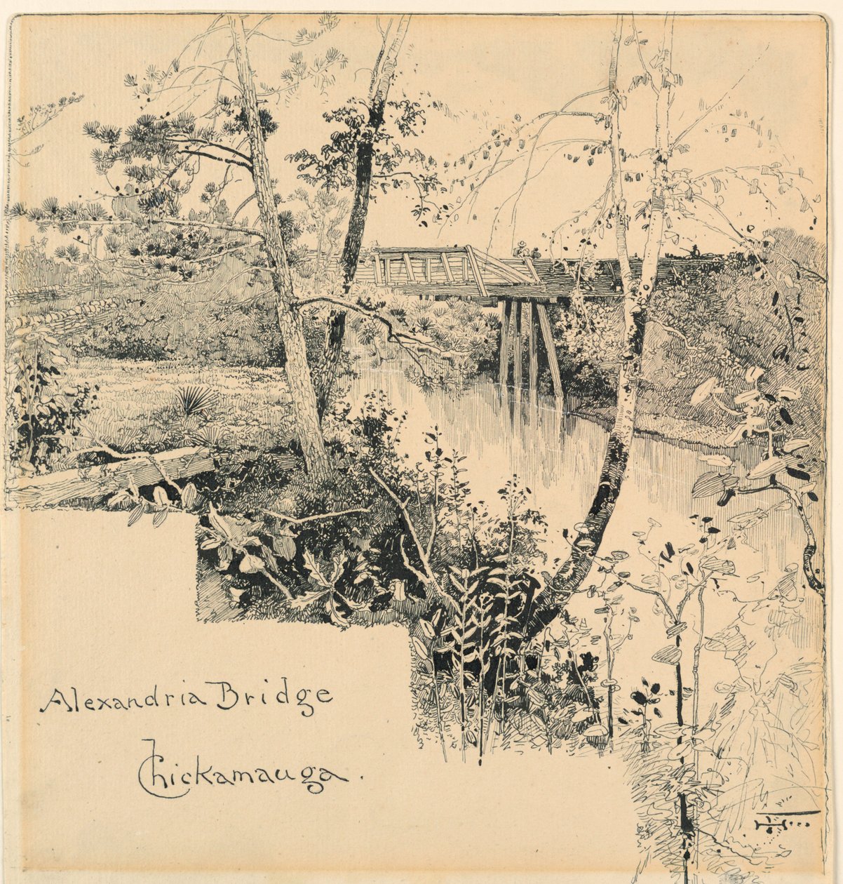 Puente de Alejandría, Chickamauga de Harry Fenn
