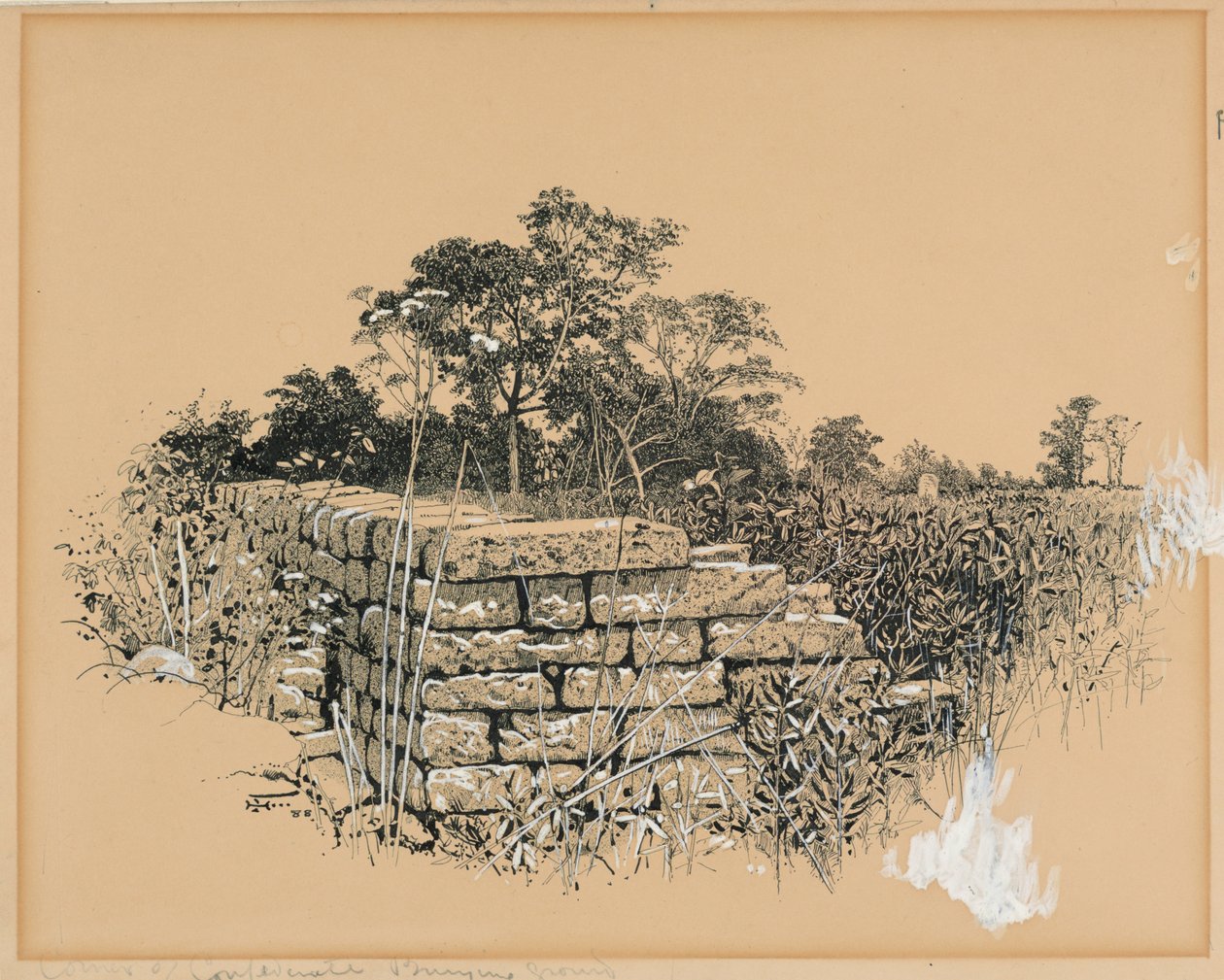 Esquina del cementerio confederado de Harry Fenn