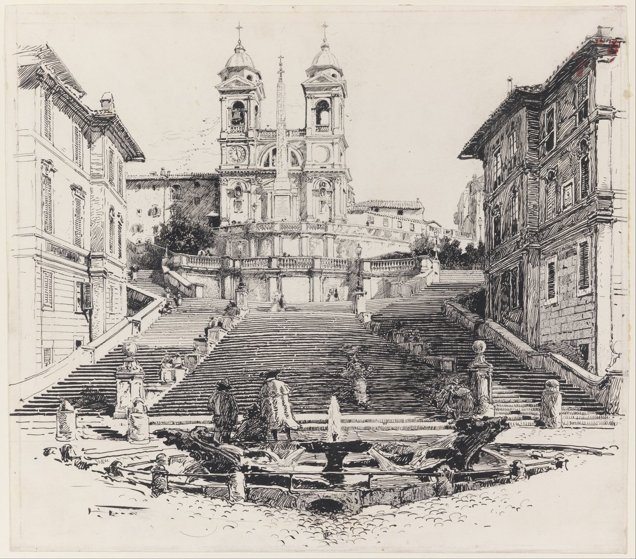 Casa de Keats en Roma de Harry Fenn