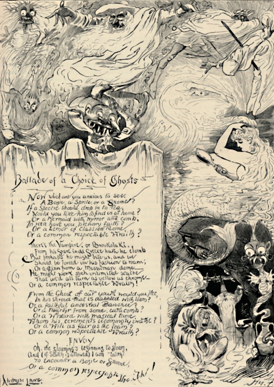 Balada de una elección de fantasmas, 1886 de Harry Furniss
