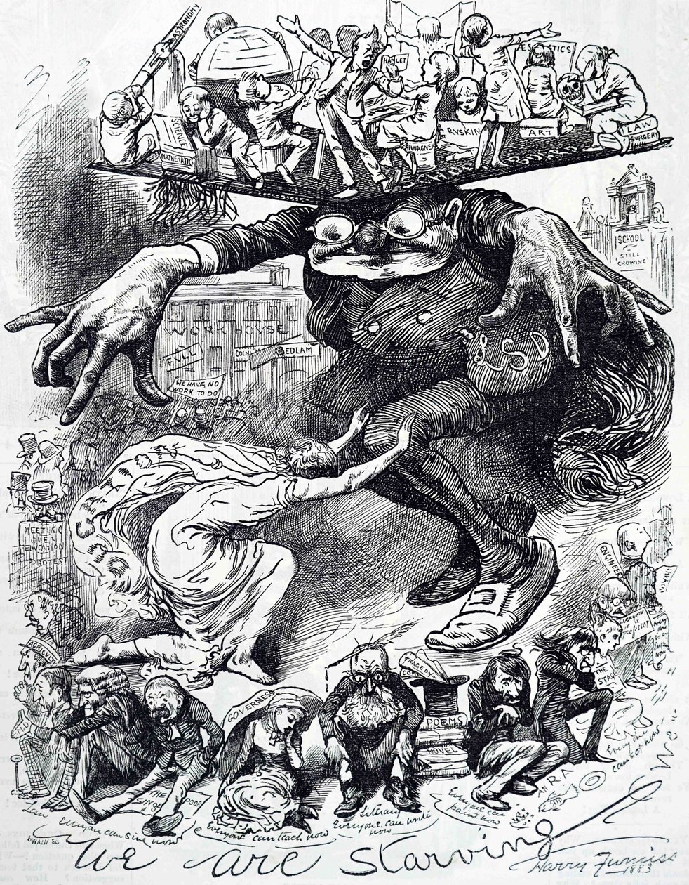 Escuelas de la Junta. de Harry Furniss