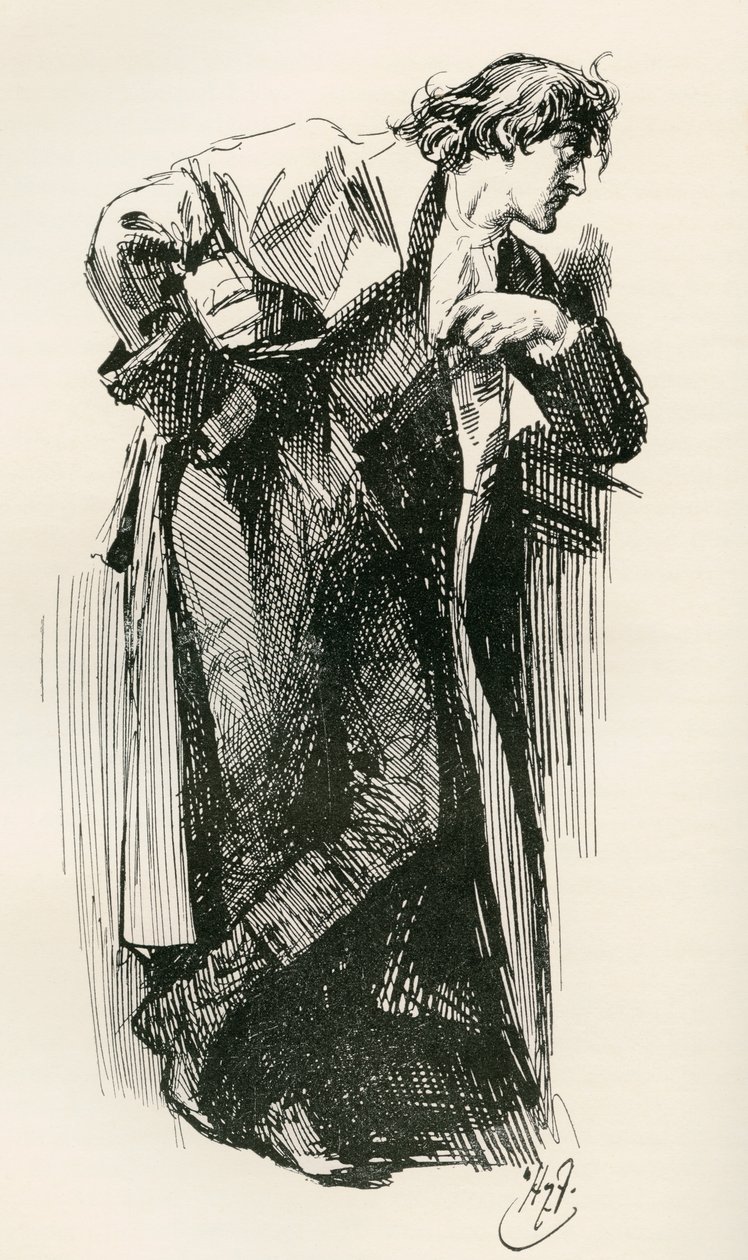 Ilustración para la novela de Charles Dickens Historia de dos ciudades de Harry Furniss