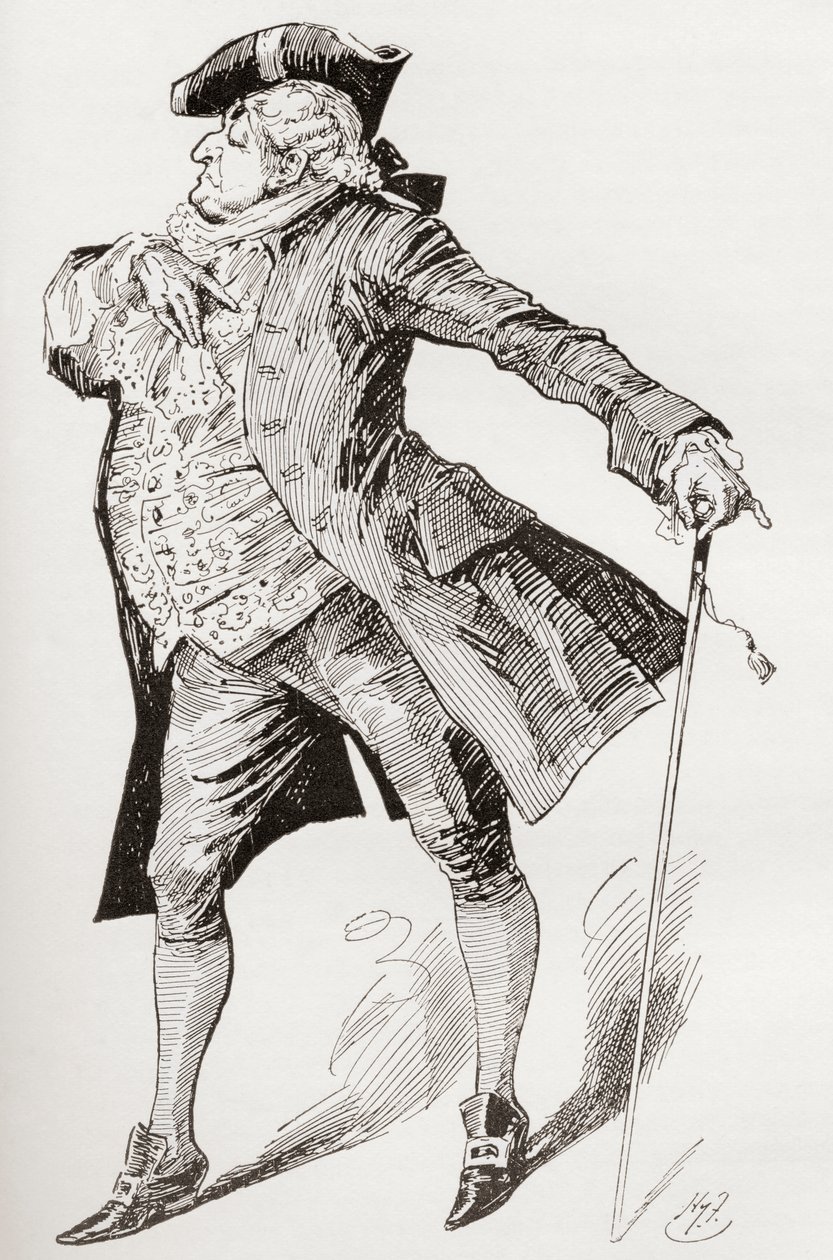 Ilustración para la novela de Charles Dickens Historia de dos ciudades de Harry Furniss