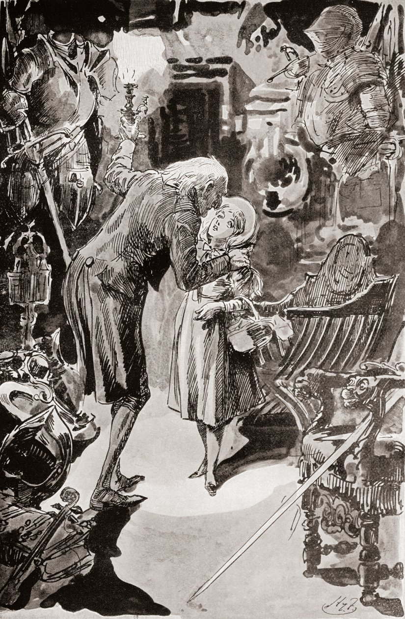 Ilustración para The Old Curiosity Shop de Charles Dickens de Harry Furniss