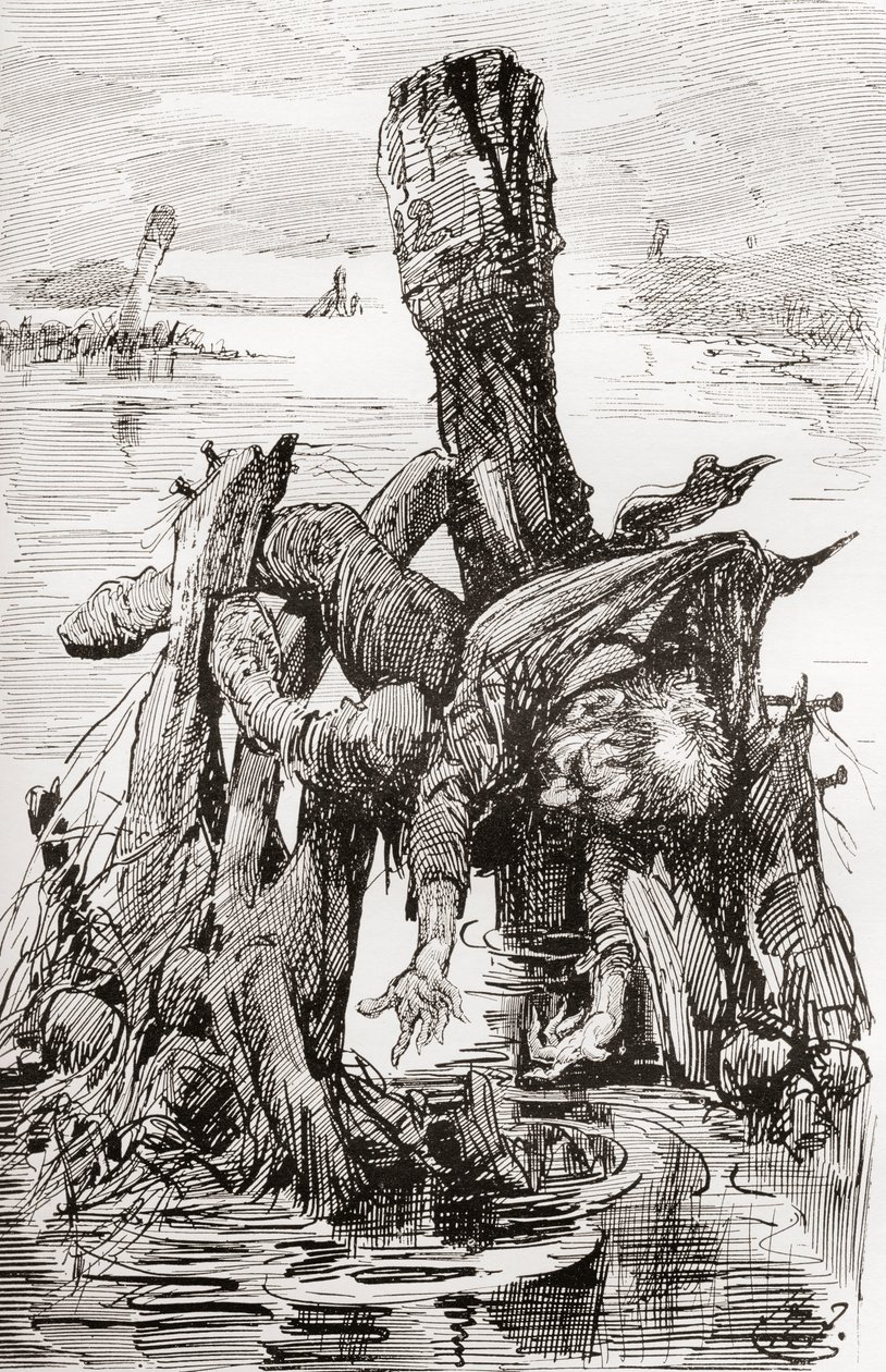 Ilustración para The Old Curiosity Shop de Charles Dickens de Harry Furniss