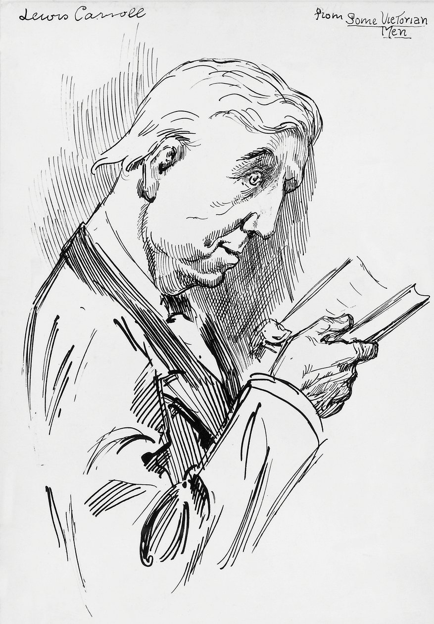 Retrato de Lewis Carroll, seudónimo de Charles Lutwidge Dodgson (Cheshire de Harry Furniss
