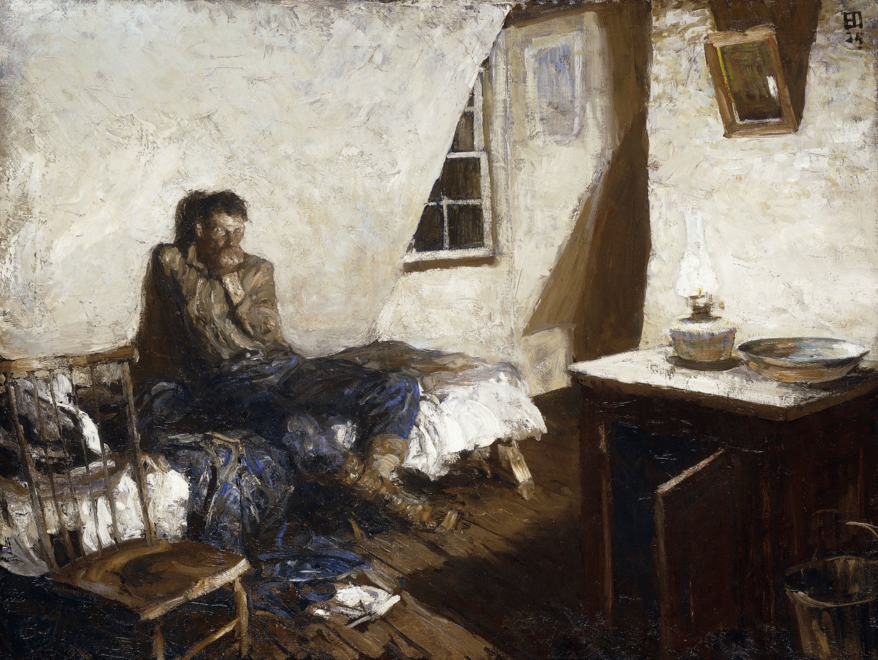 El viejo minero de Harvey T. Dunn