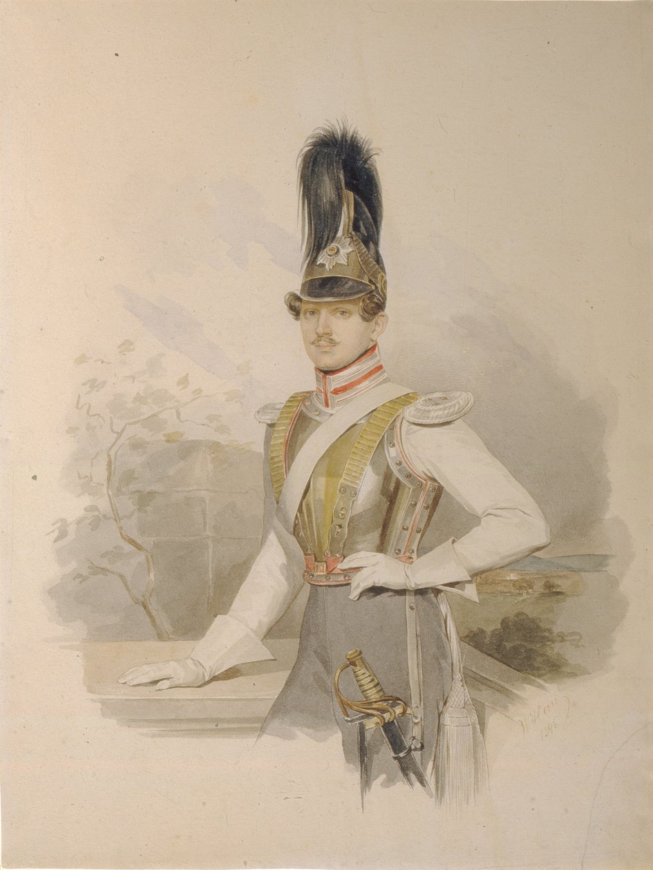 Retrato del Conde Valentin Grigoryevich Stroganov 1801-1833, antes de 1832 de Hau