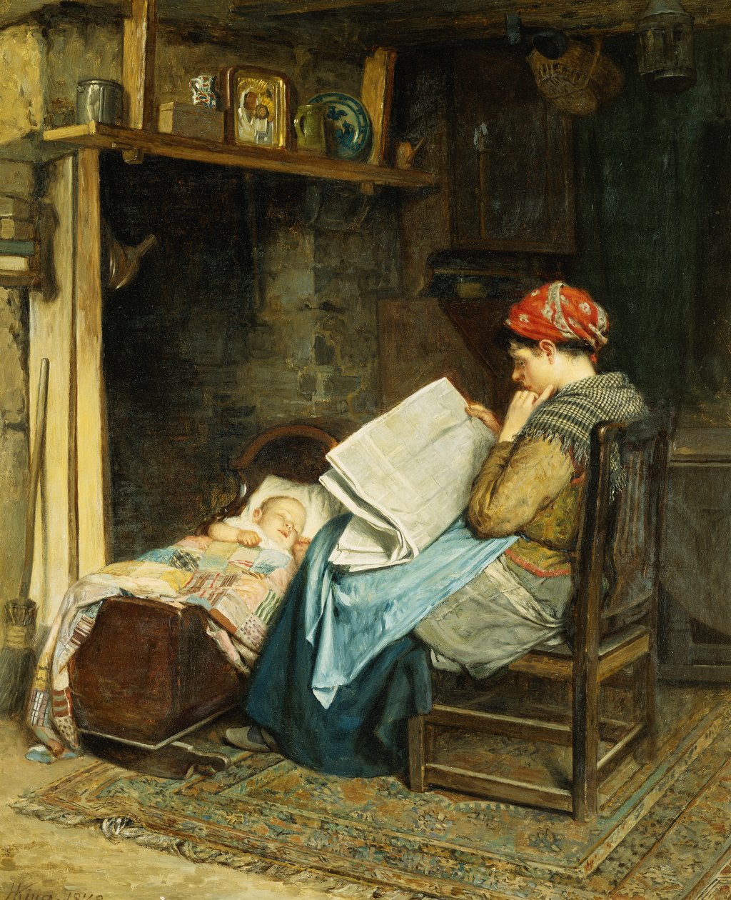 El periódico de la mañana, 1878 de Haynes King