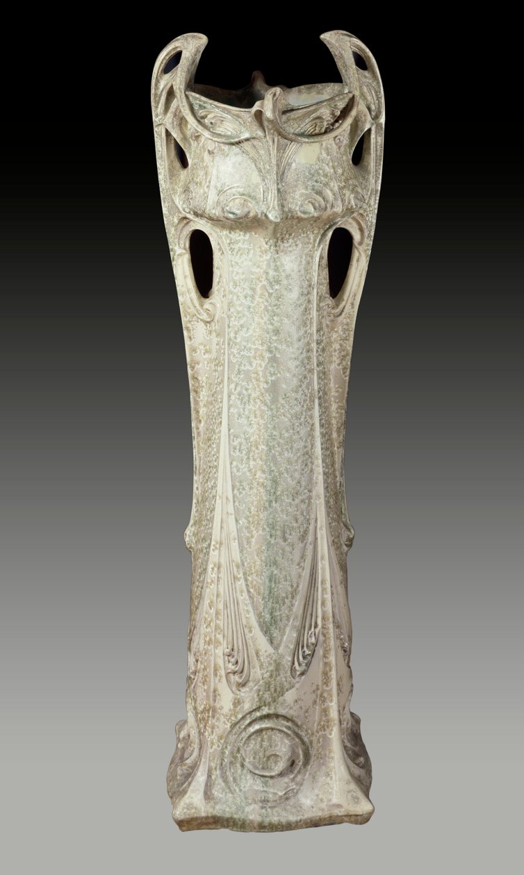 Art Nouveau: Jardinera alrededor de 1902-1903 hecha por Hector Guimard, siglo XX. Sèvres, Museo Nacional de Cerámica de Hector Guimard