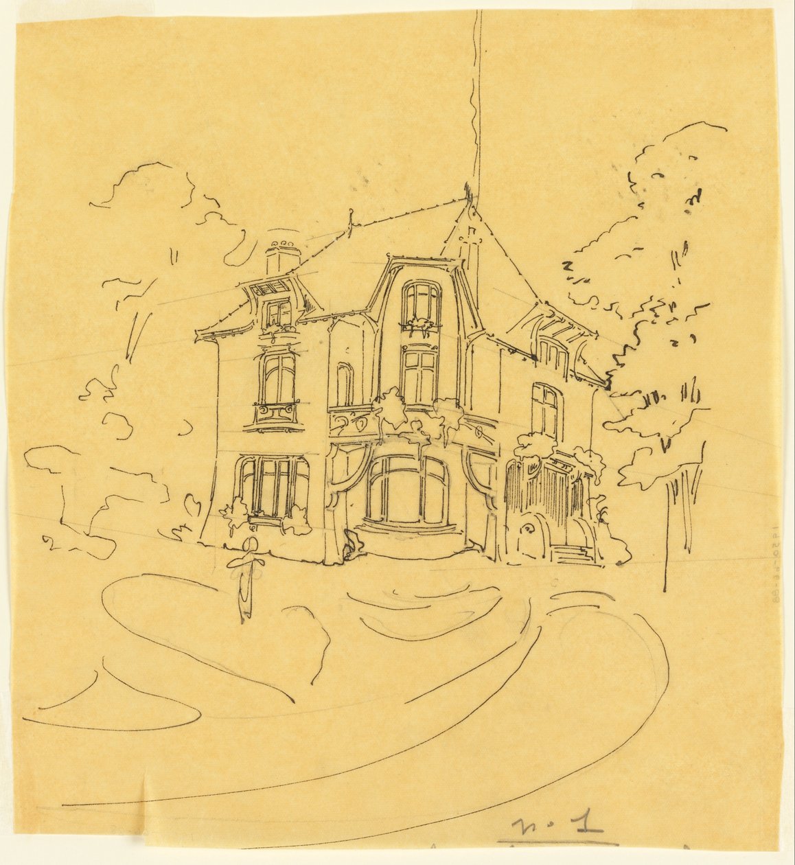 Diseño para una residencia privada de Hector Guimard