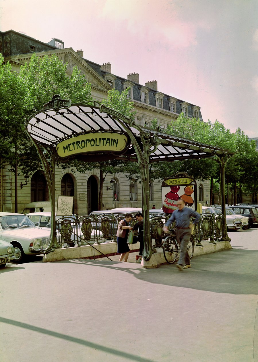 Vista de la entrada al Hotel de Ville Metropolitain, 1899-1904 de Hector Guimard