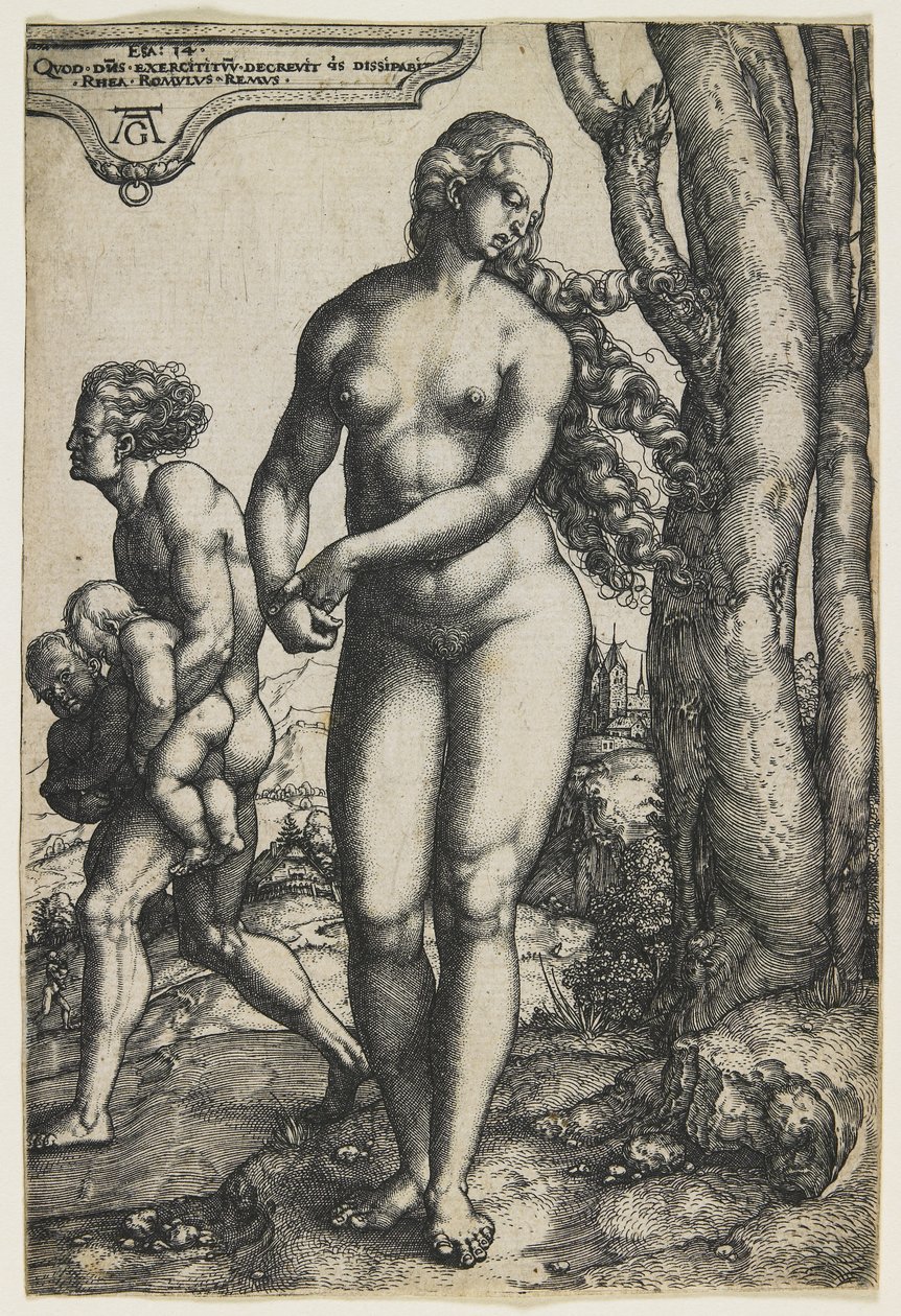 Rhea Silvia (Rómulo y Remo), c. 1530 de Heinrich Aldegrever