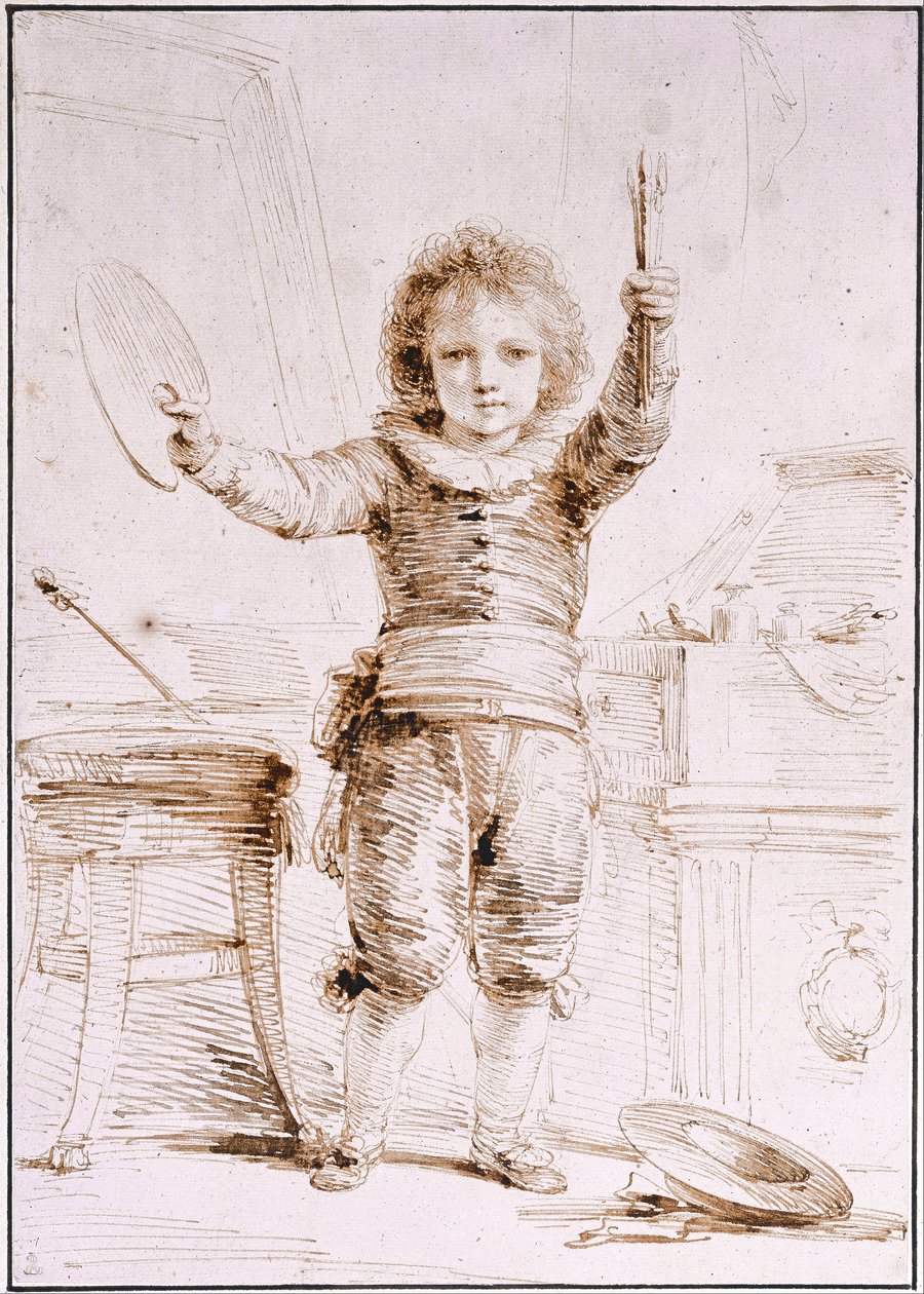 El hijo del artista, Heinrich, c. 1793 de Friedrich Heinrich Fuger