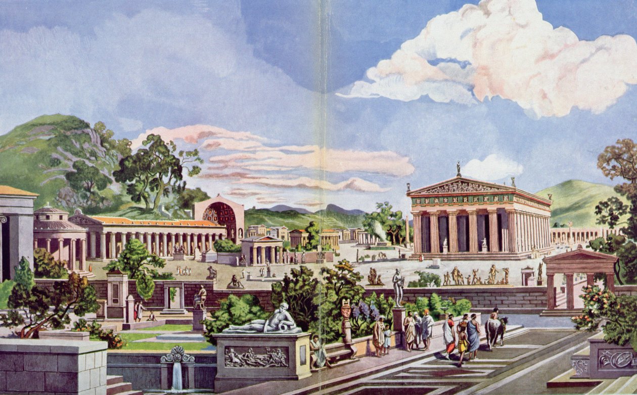 Olimpia en la era clásica, 1914 de Heinrich Gaertner