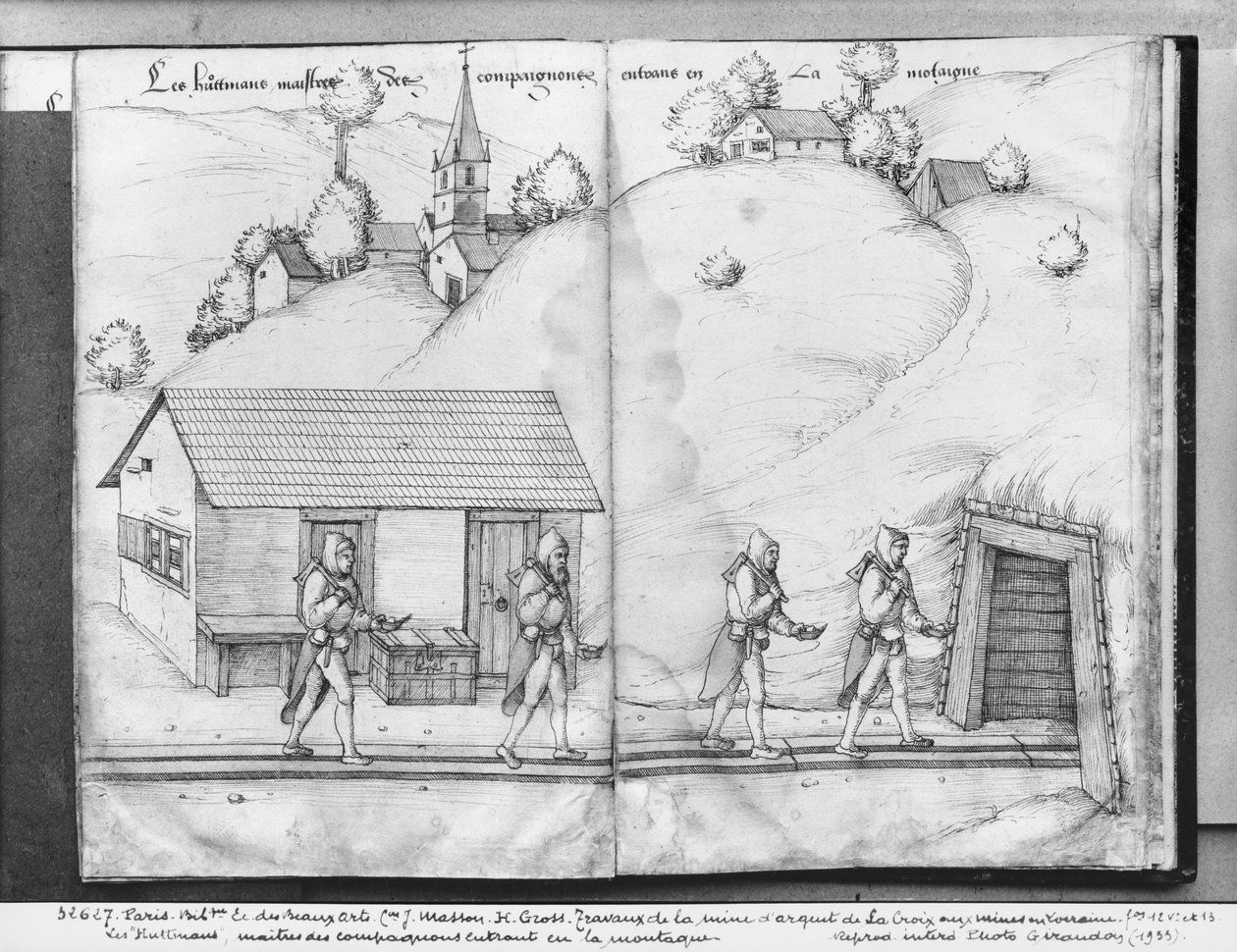 Mina de plata de La Croix-aux-Mines, Lorena, fol.12v y fol.13r, los 