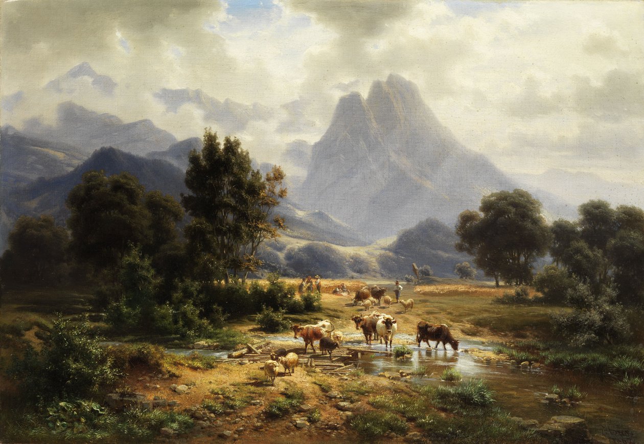Paisaje montañoso de Heinrich Hofer