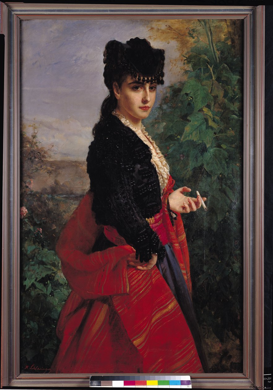Retrato de una mujer española de Heinrich Wilhelm Schlesinger