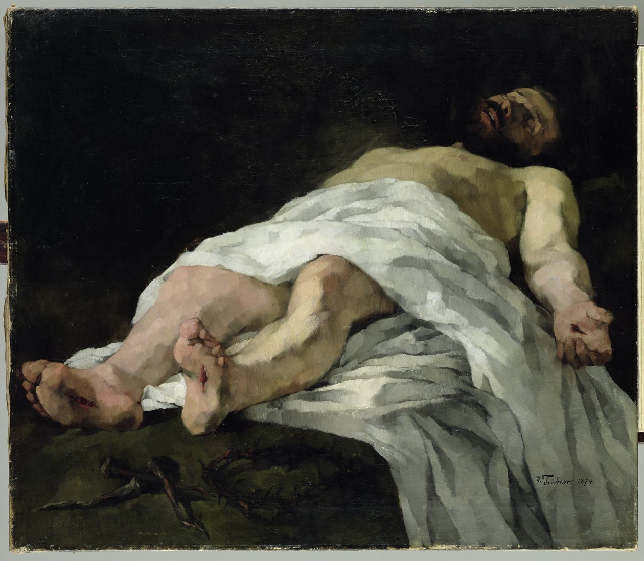 Cristo descendido de la cruz, 1874 de Heinrich Wilhelm Truebner