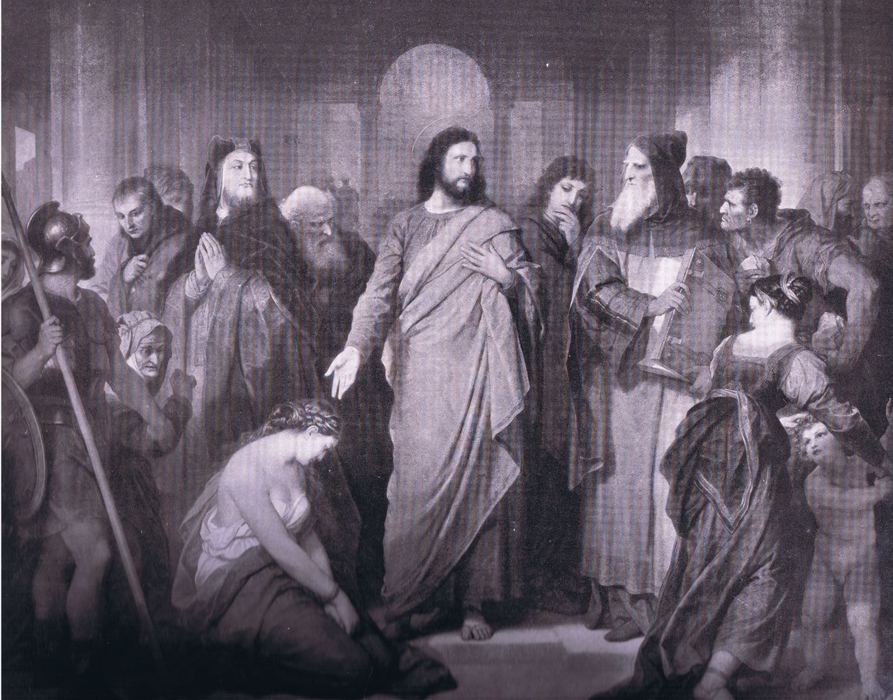 "El que esté libre de pecado", Anuario de Bibby de Heinrich (after) Hofmann