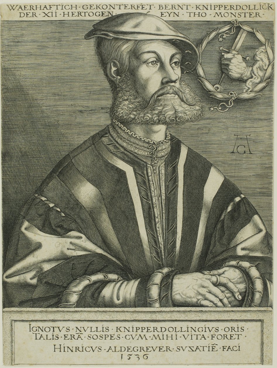 Bernard Knipperdolling de Heinrich Aldegrever