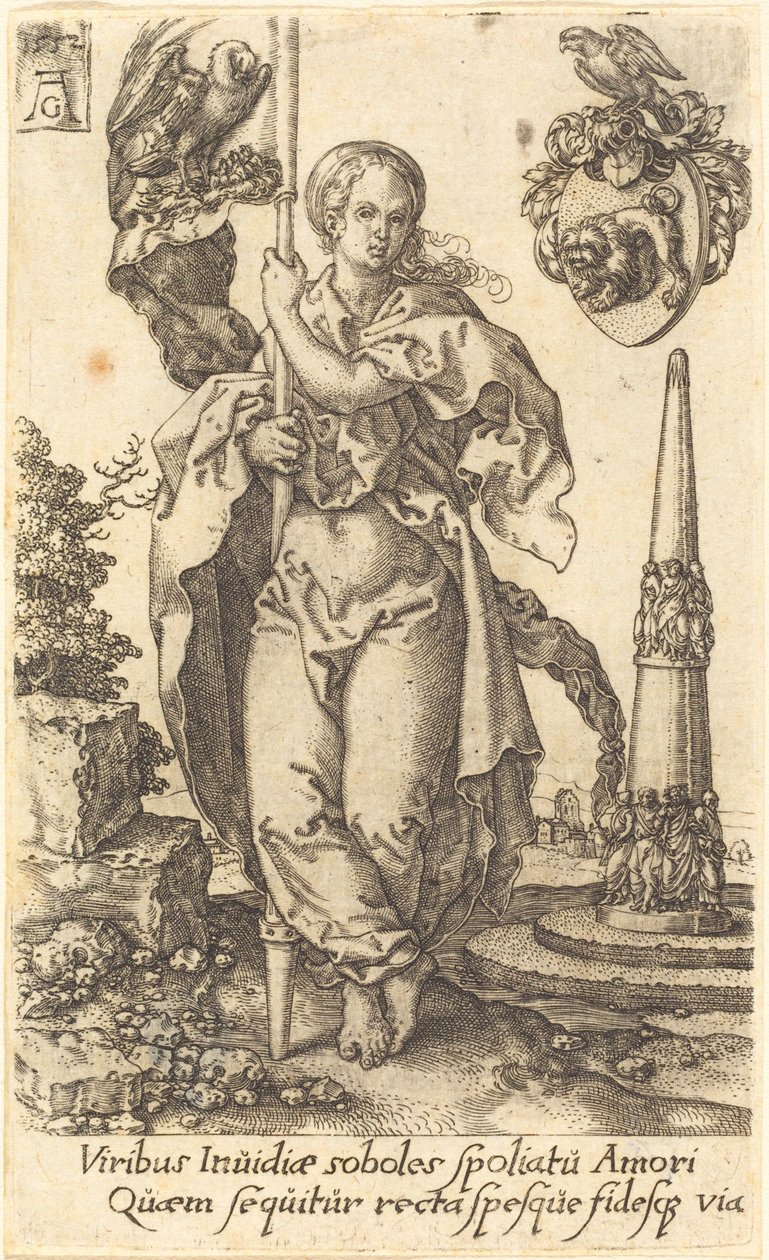 Caridad, 1552 de Heinrich Aldegrever