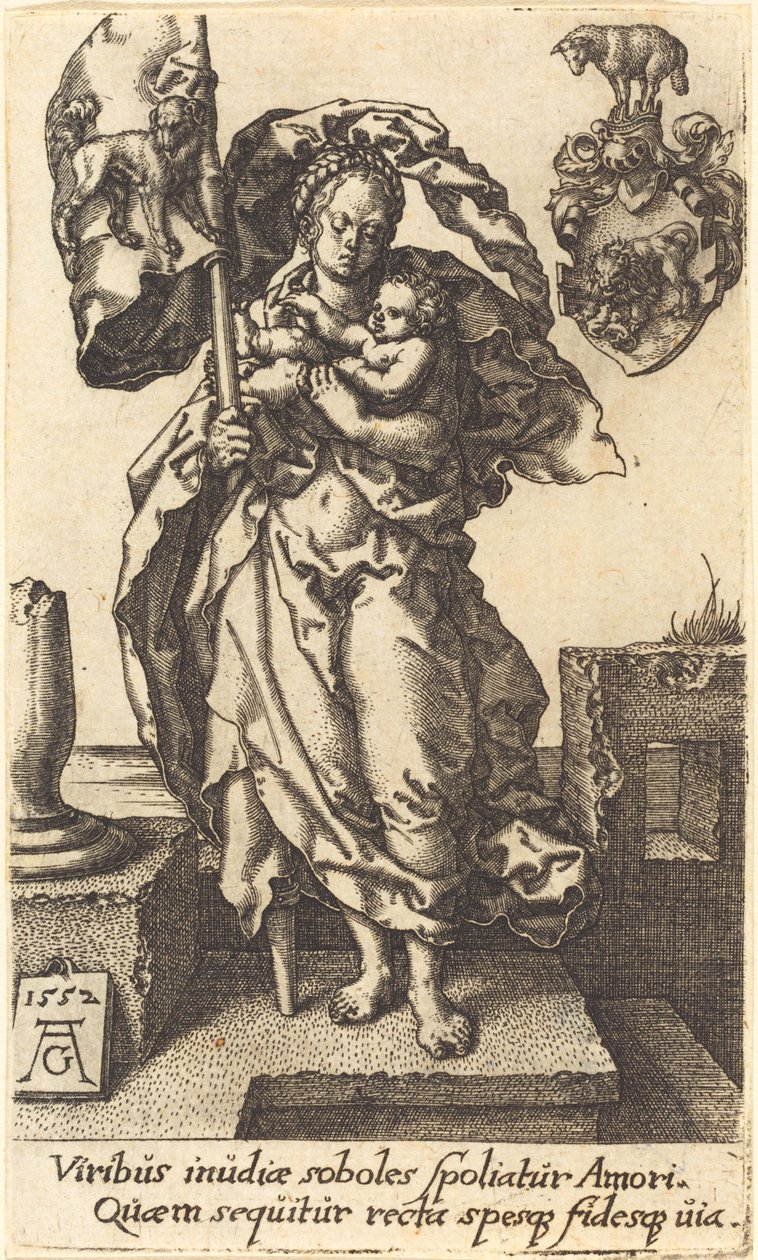 Compasión, 1552 de Heinrich Aldegrever