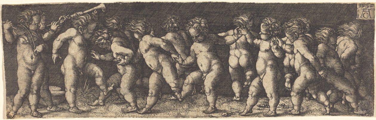 Niños bailando de Heinrich Aldegrever