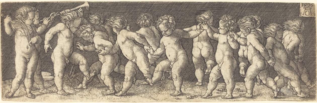 Niños bailando de Heinrich Aldegrever