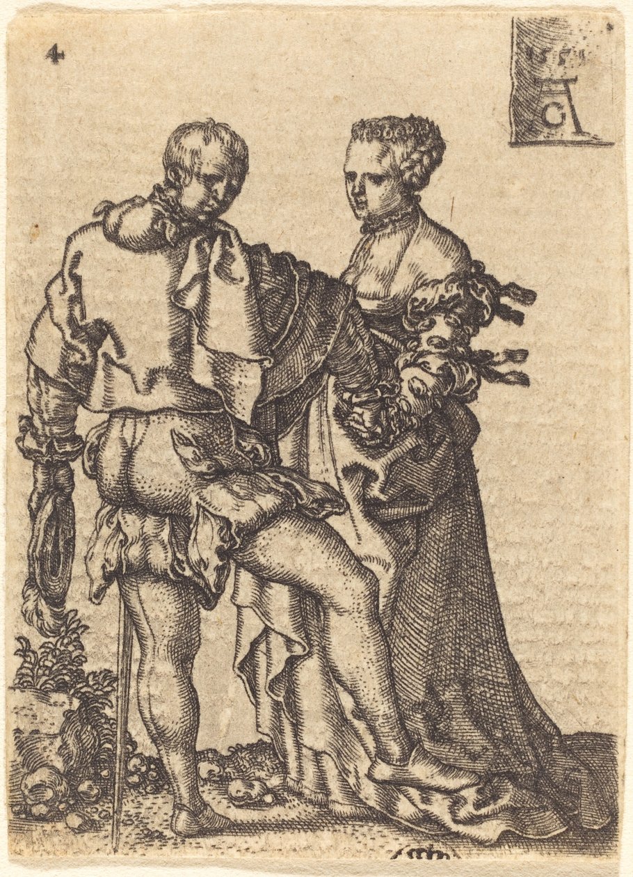 Pareja Bailando de Heinrich Aldegrever