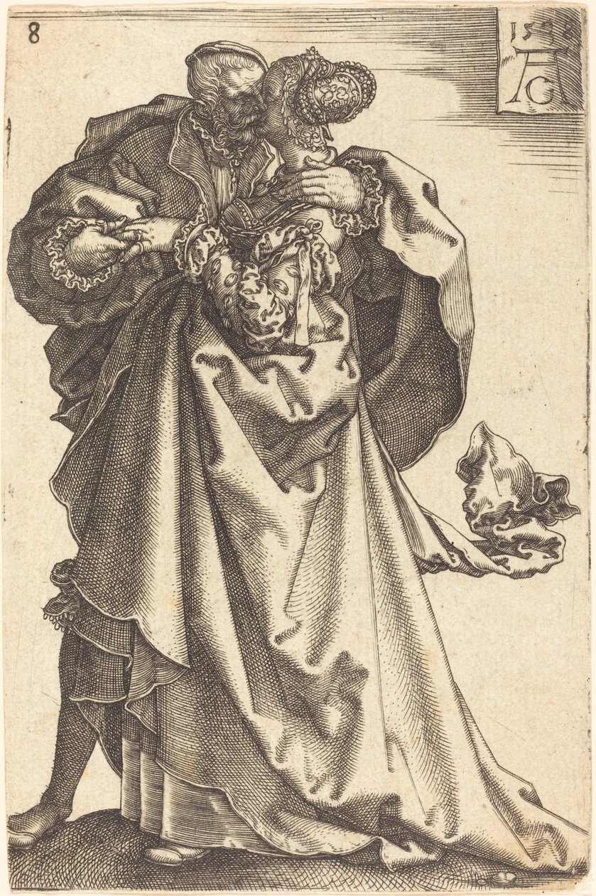 Grandes bailarines de boda, 1538 de Heinrich Aldegrever