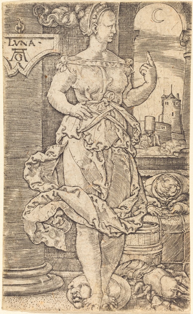 Luna de Heinrich Aldegrever