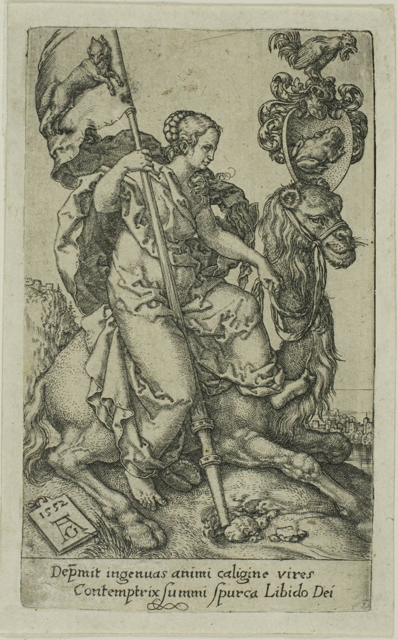 Lujuria, de los Vicios de Heinrich Aldegrever