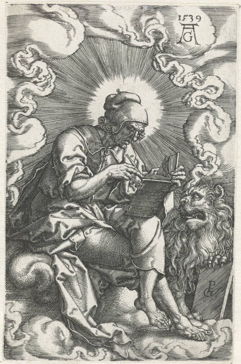 marcus Cuatro evangelistas (título de la serie) de Heinrich Aldegrever