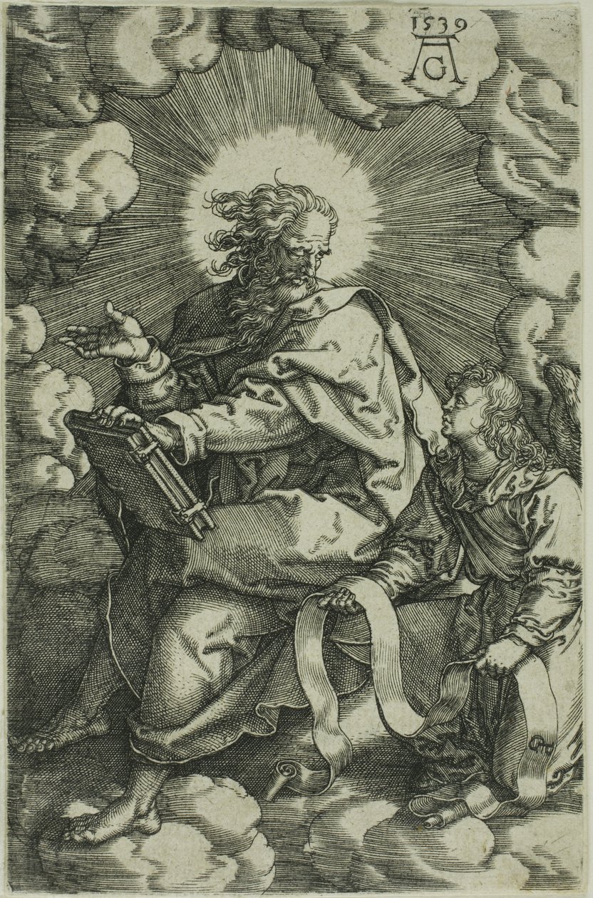 Mateo, de Los Cuatro Evangelistas de Heinrich Aldegrever