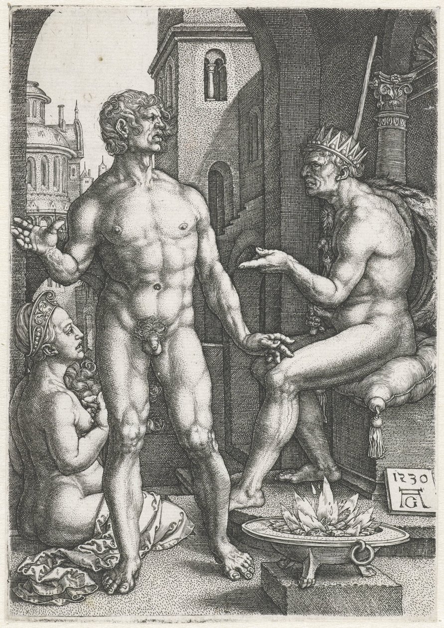mucio scaevola de Heinrich Aldegrever