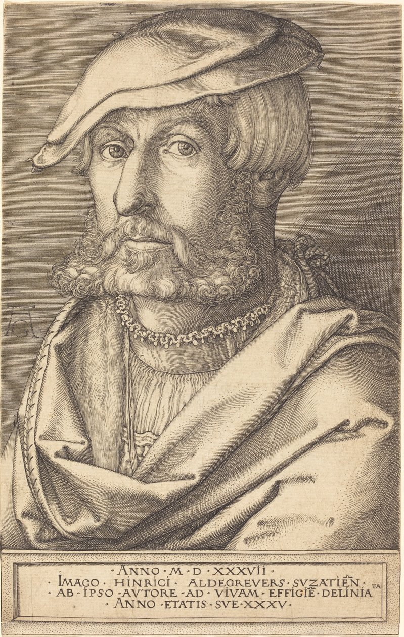 Autorretrato de Heinrich Aldegrever