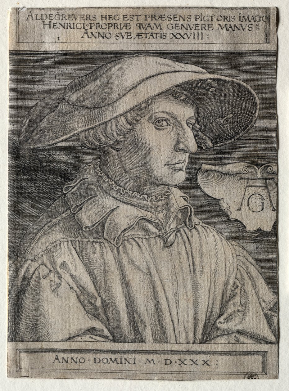 Autorretrato de Heinrich Aldegrever