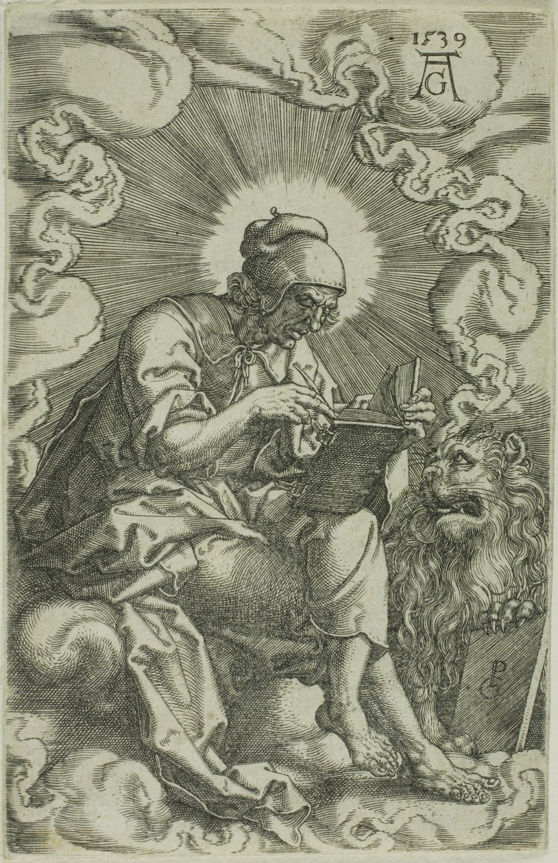 San Marcos, de Los Cuatro Evangelistas de Heinrich Aldegrever