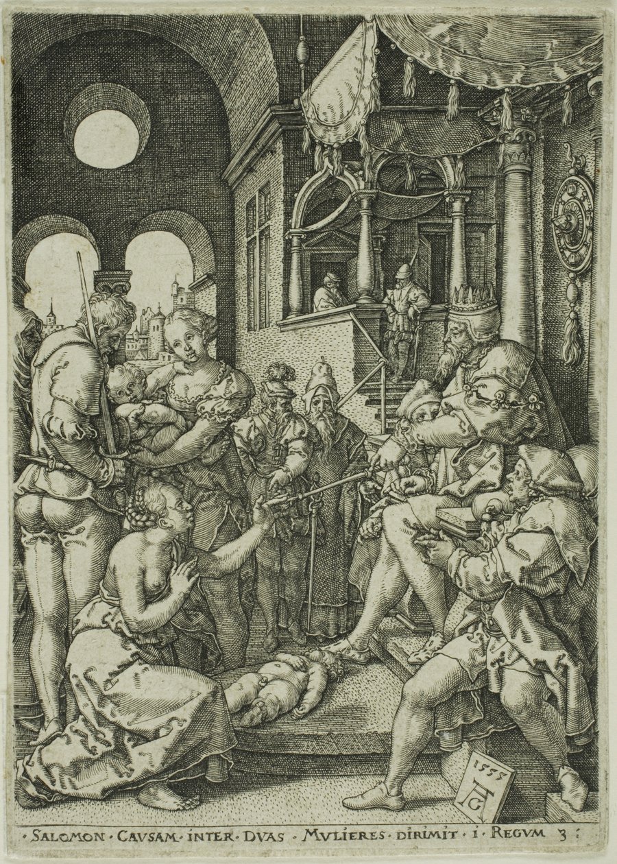El juicio de Salomón de Heinrich Aldegrever