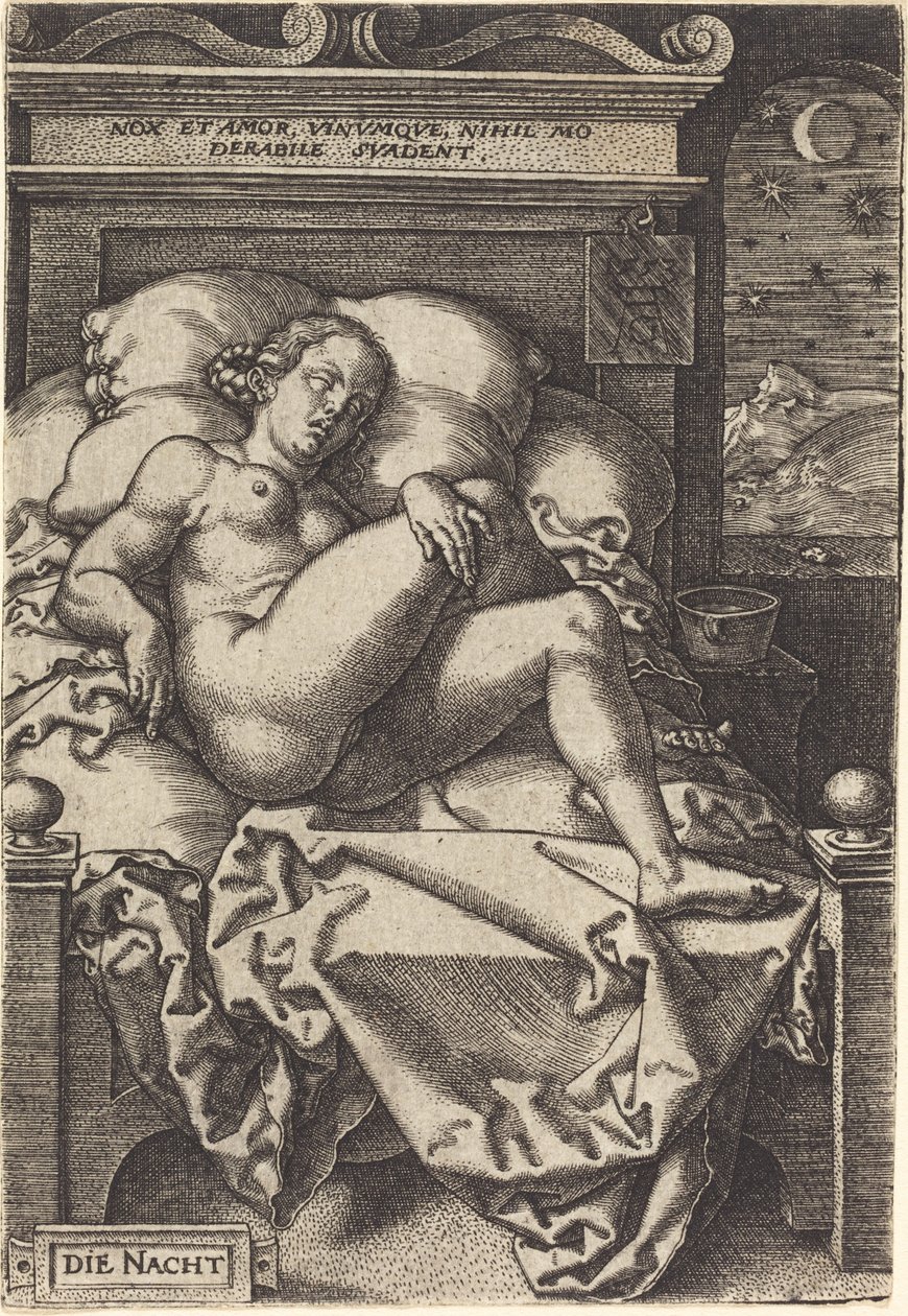 La noche, 1553 de Heinrich Aldegrever