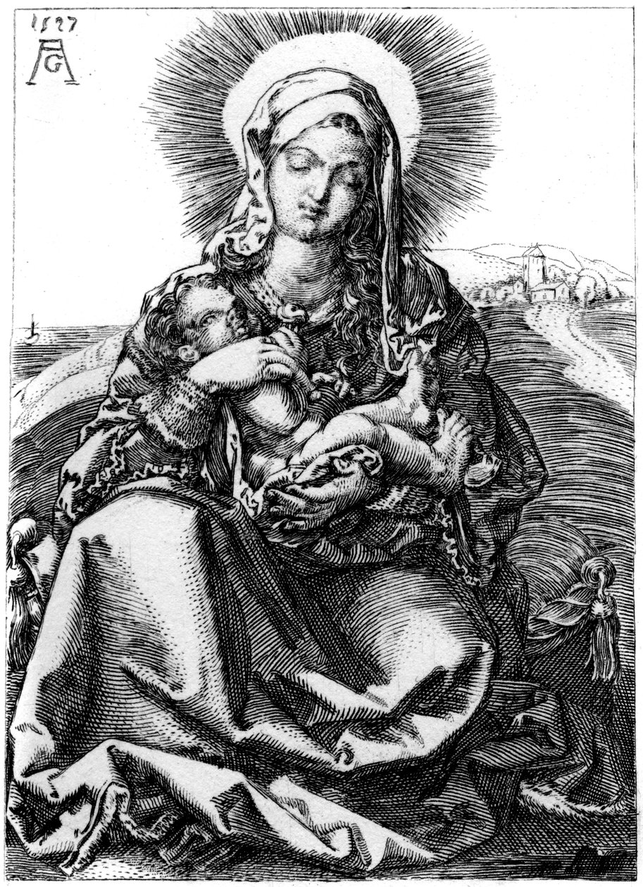 La Virgen, 1527 de Heinrich Aldegrever