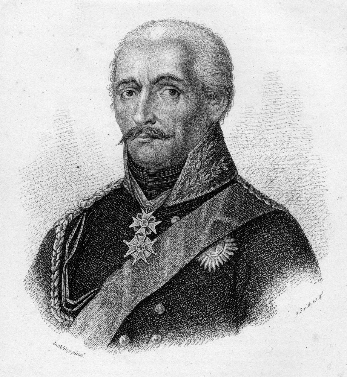 General Gebhard Leberecht von Blücher, grabado por Adam Smith de Heinrich Anton Dahling