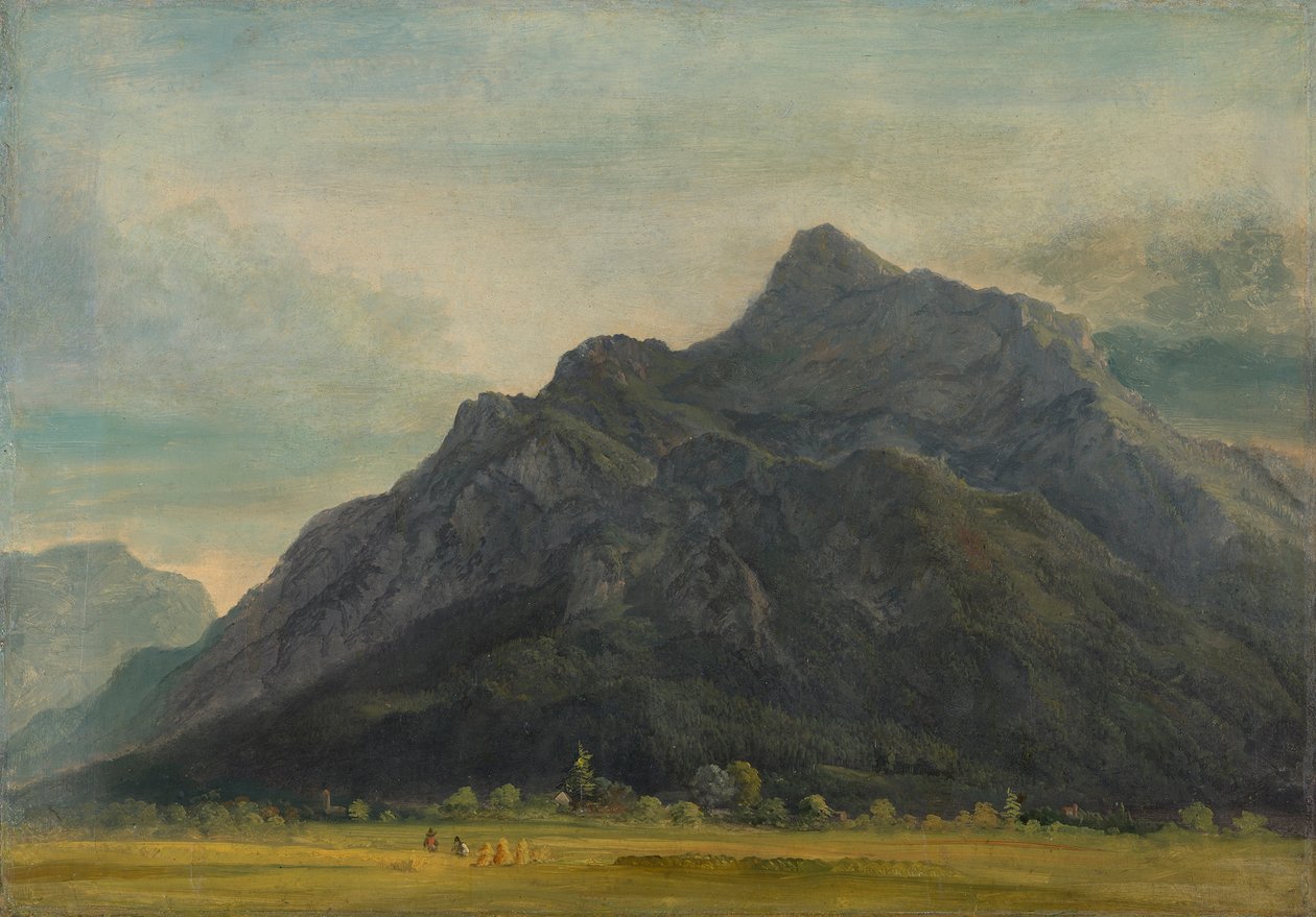 El Untersberg cerca de Salzburgo de Heinrich Burkel