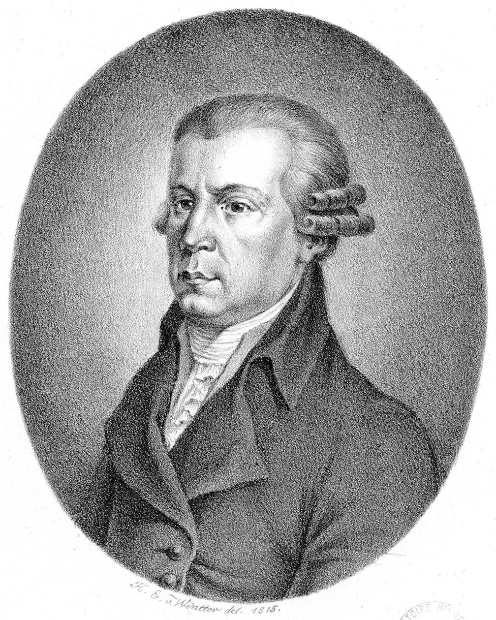 Personaje retratado: Johann Georg Albrechtsberger de Heinrich Eduard Winter